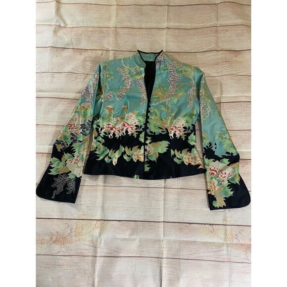 Unbranded Women's 100% Silk Button Front Blazer - Large - Picture 4 of 11